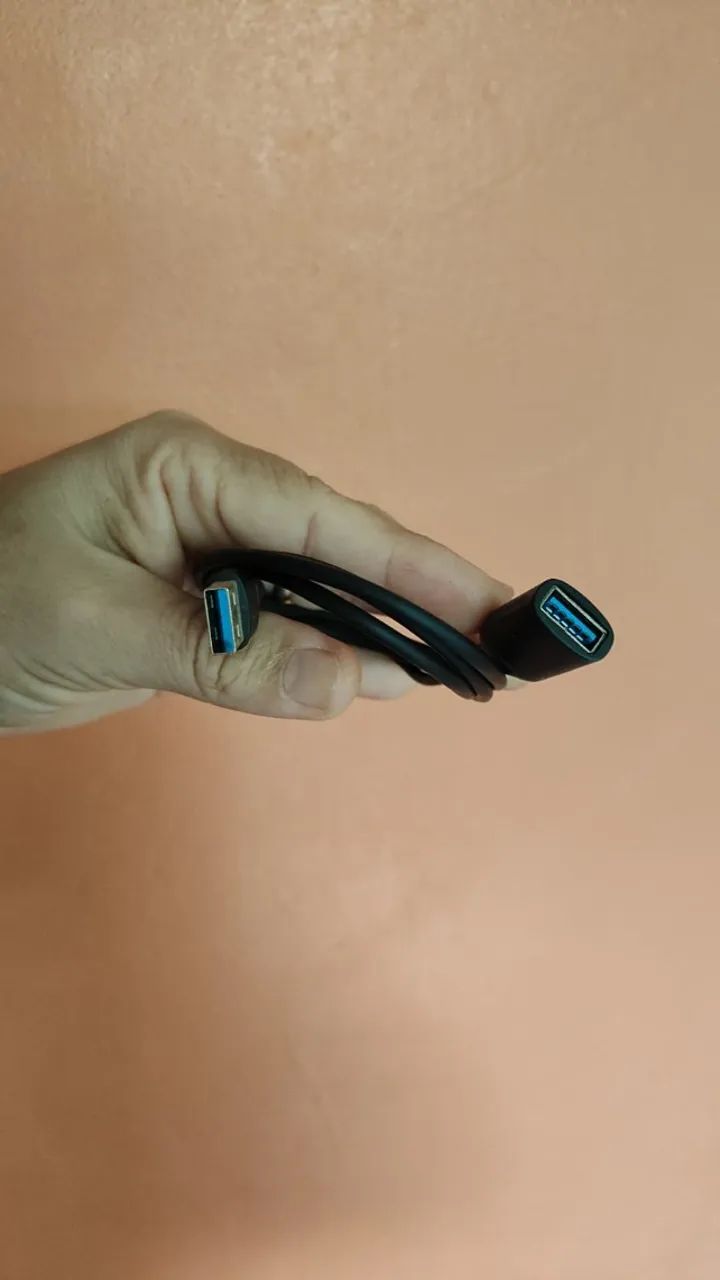 Cabo USB 3.0 extensor com 1 metro - Foto 2