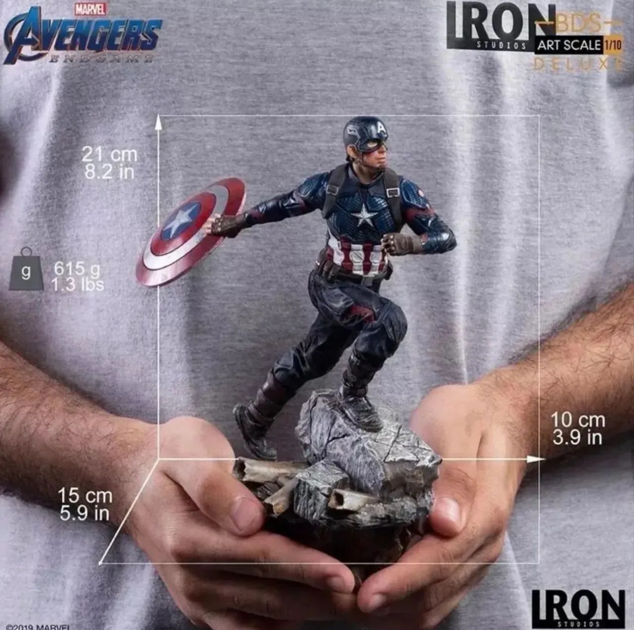 Iron Studios - Captain America Avengers Endgame Deluxe 1/10 - Foto 2