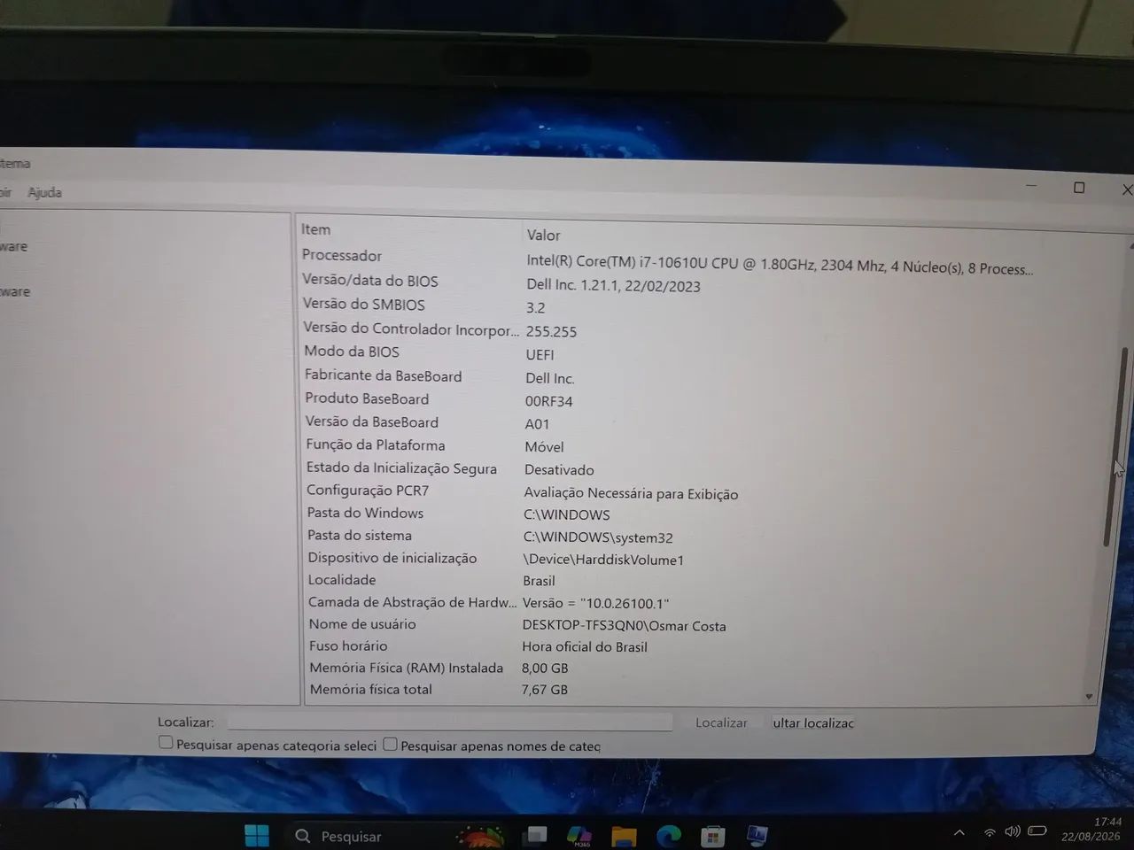 Notebook Dell I7 10 geração  - Foto 5
