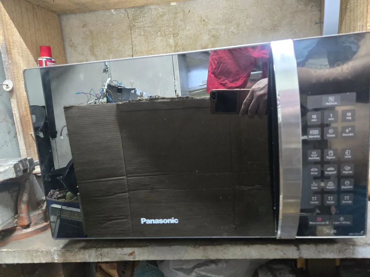 Microondas Panasonic espelhado 32l. R$ 470 - Foto 4