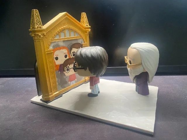 Funko Moments: Harry & Dumbledore com o Espelho de Ojesed - Foto 4