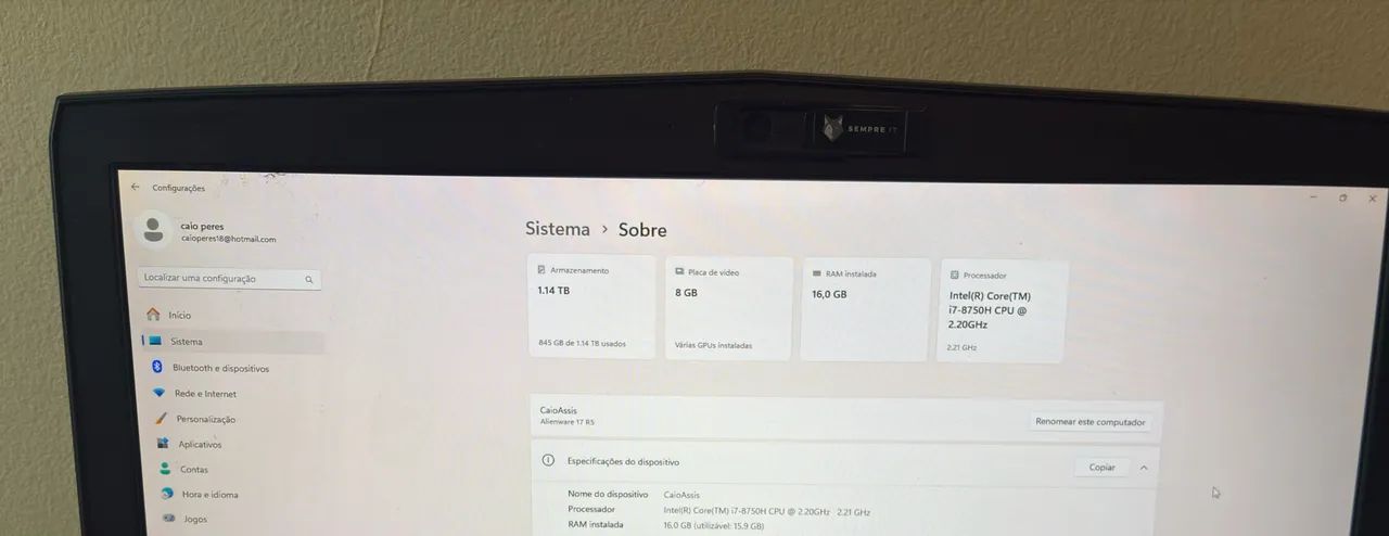 Notebook alienware 17 r5 - Foto 5