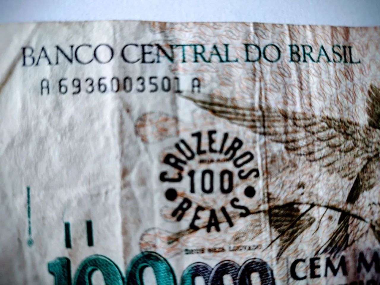 Cédula 100.000 cruzeiros  - Foto 3