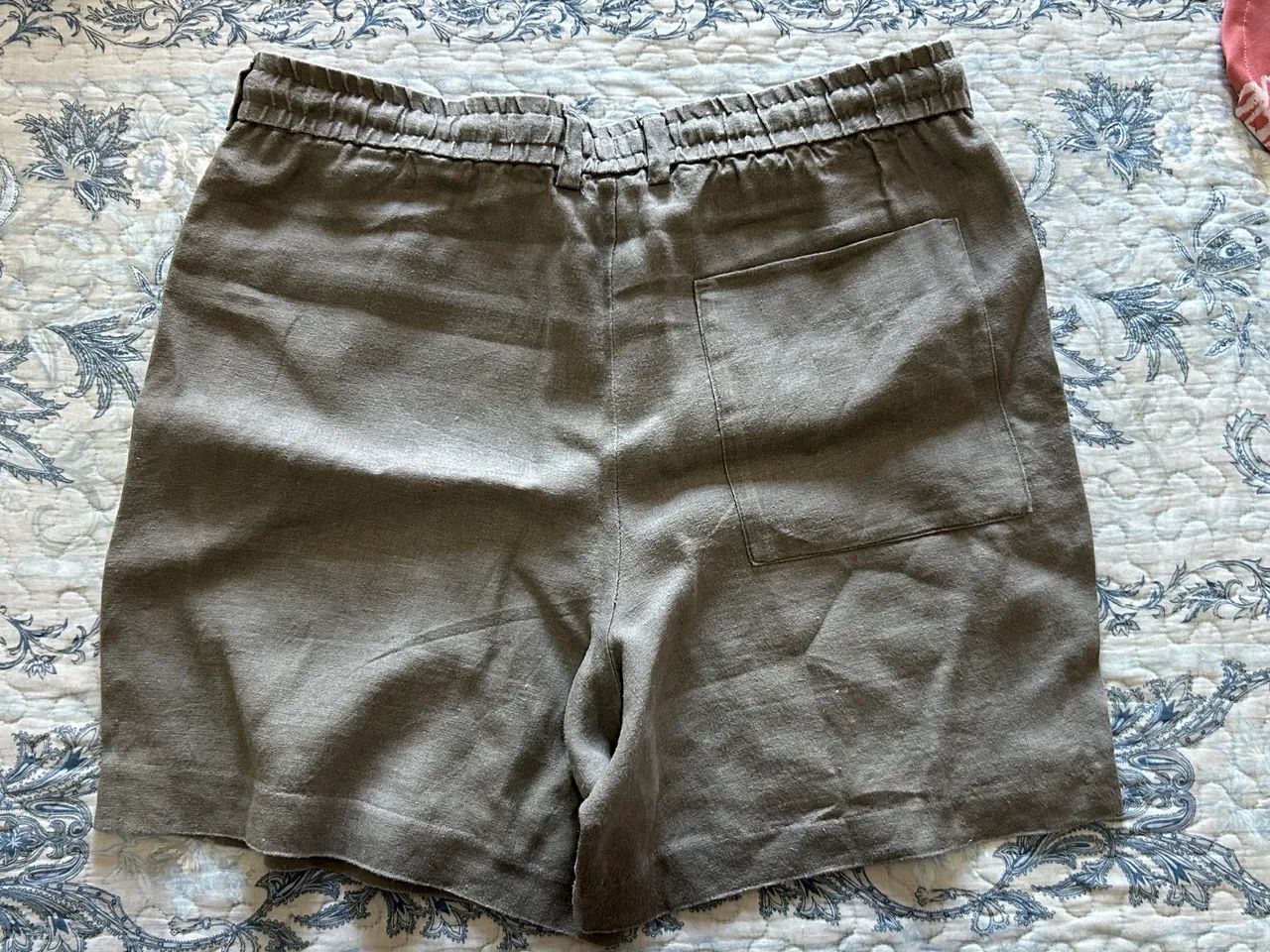 Bermuda 100% Linho Zara M Cinza - Foto 2