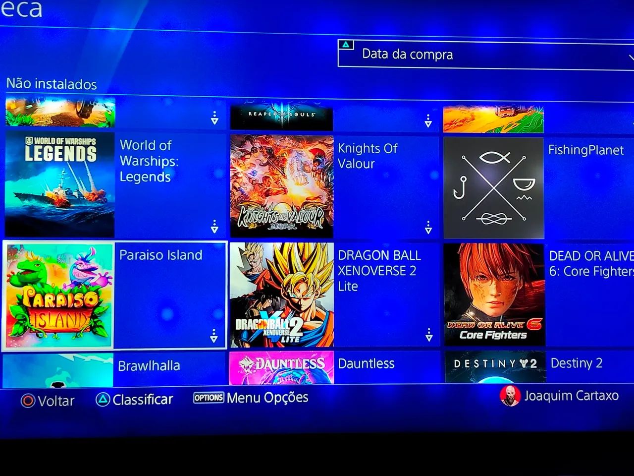 PS4 Slim com 149 jogos 1TB com 2 controles - Foto 5