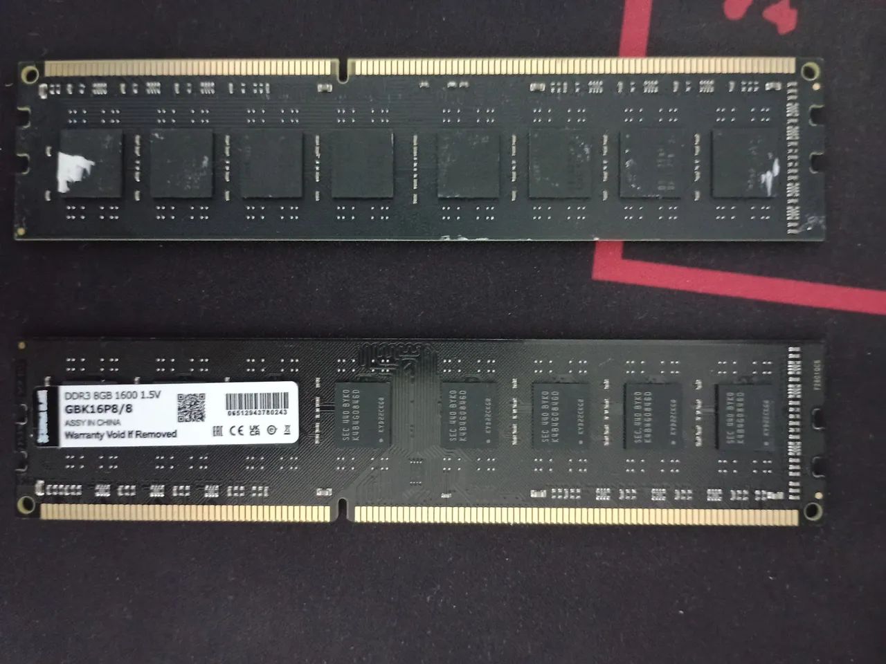 Memória DDR3 2x 8gb 1600hz - Foto 2