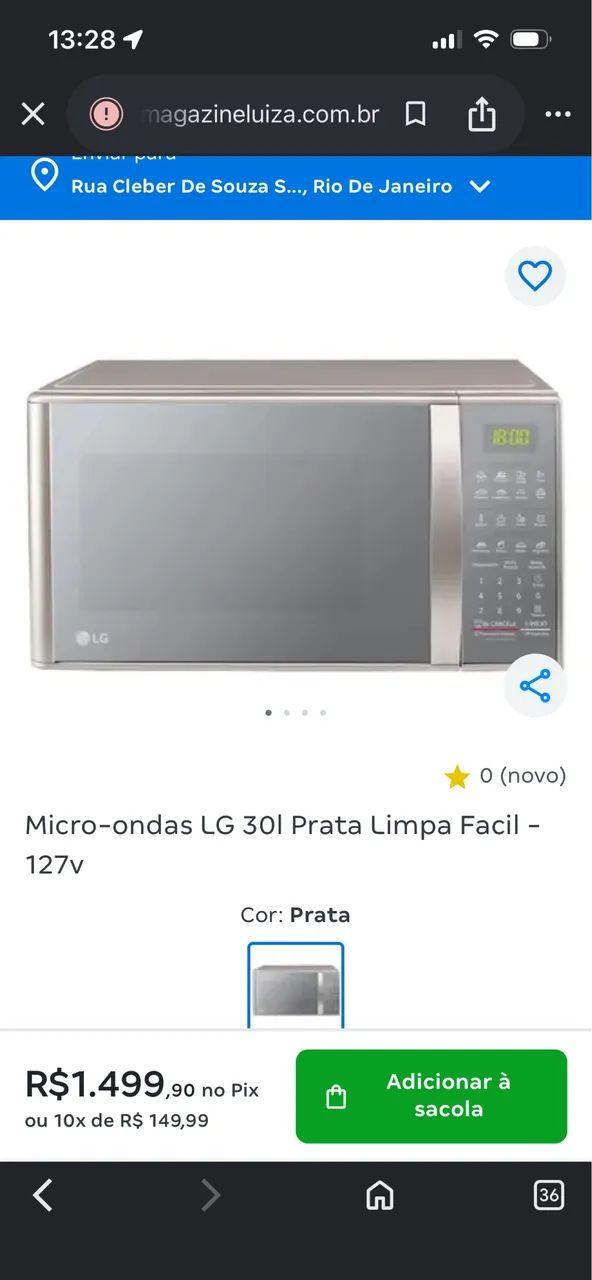 Microondas LG lacrado 