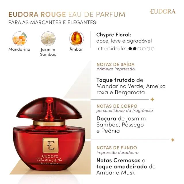 Eudora Rouge Eau De Parfum 75Ml - Foto 2
