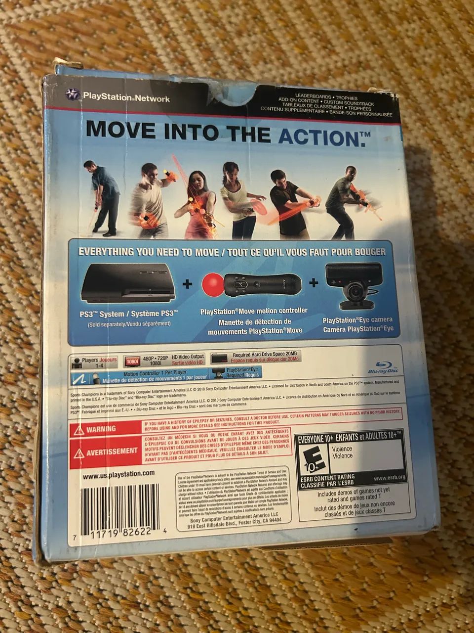 Bundle PS move e PS Eye câmera com Sports Champion - Foto 5