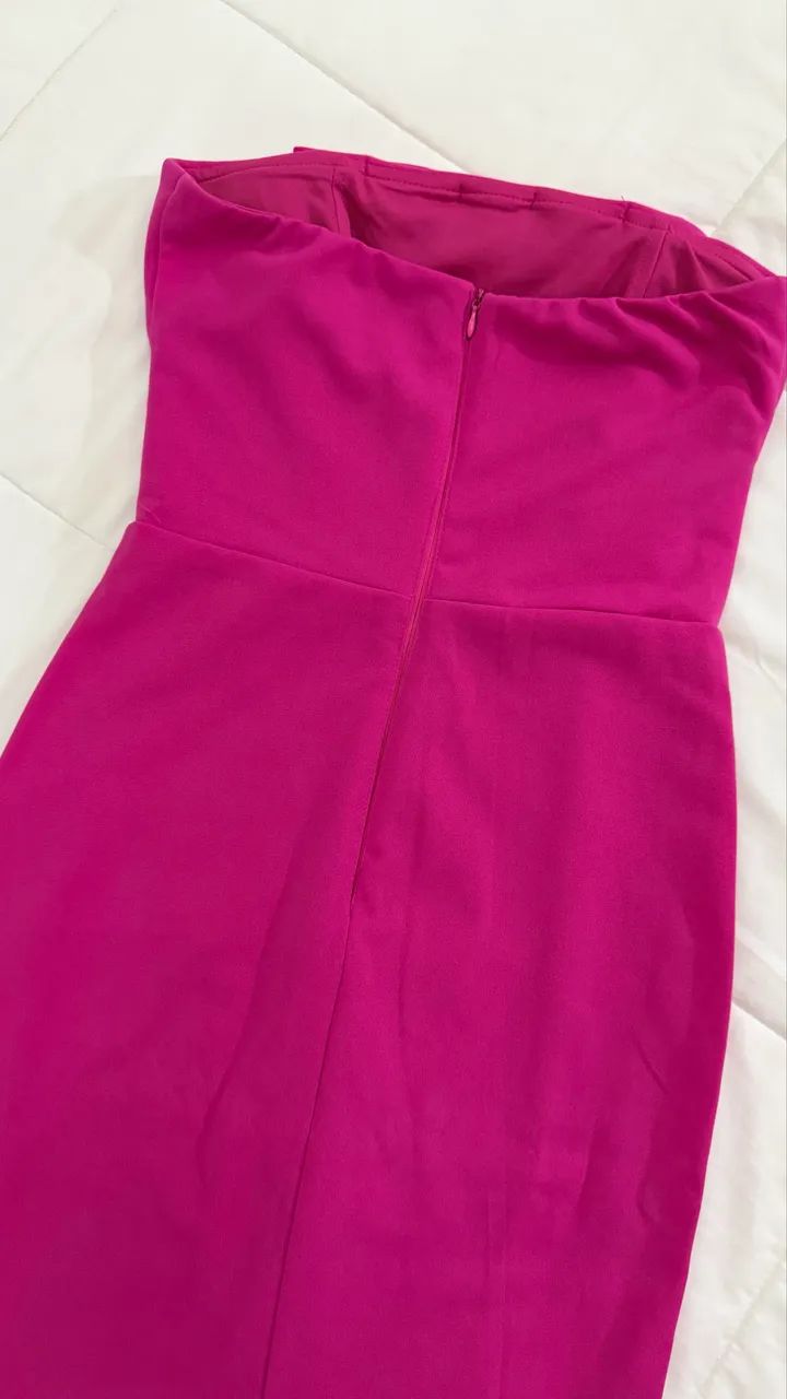 Vestido Pink com Laço M | Semi Novo - Foto 4