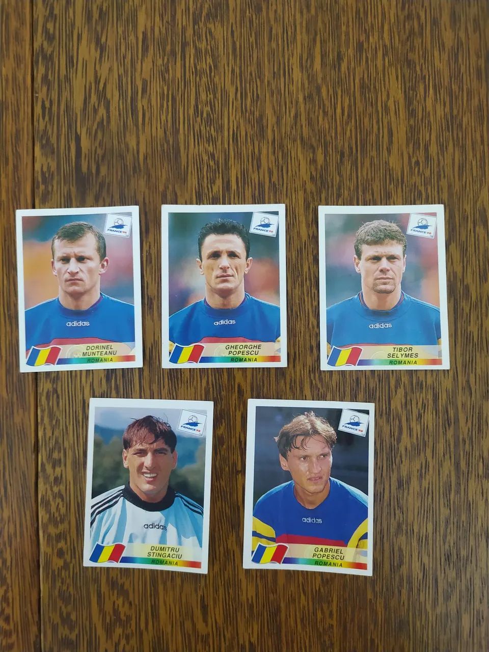 Conjunto De Figurinhas Da Copa De 1998 Da Seleção Da Romênia