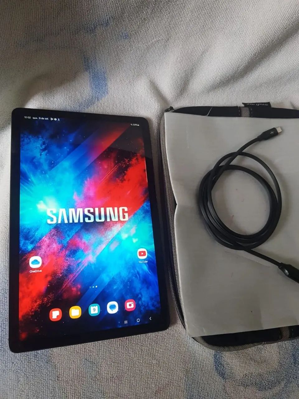 Tablet Samsung grande 64 gigas + cabo - Foto 2