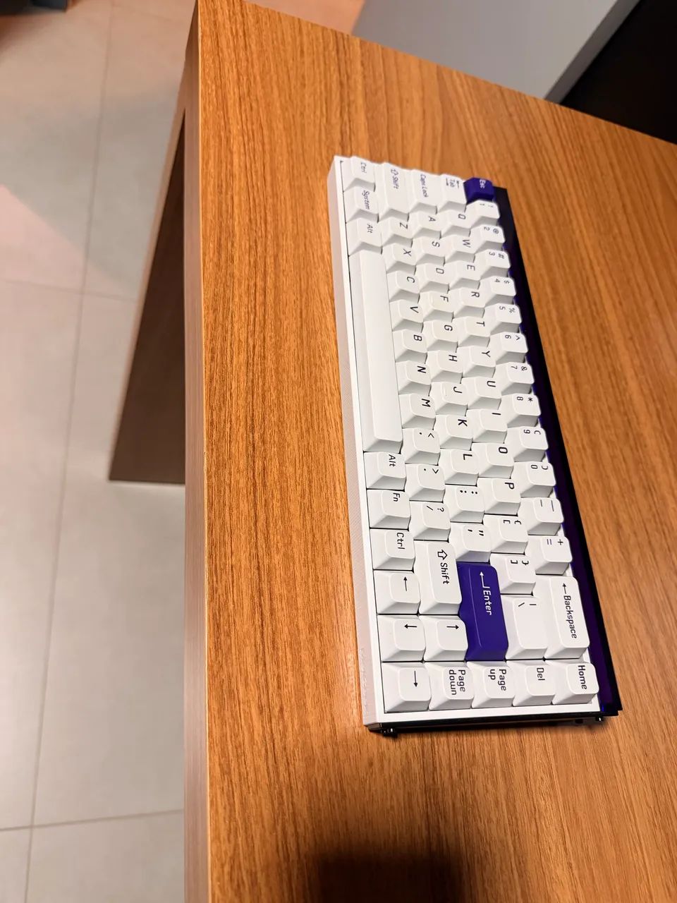 Teclado Melgeek MADE68 PRO White Purple
