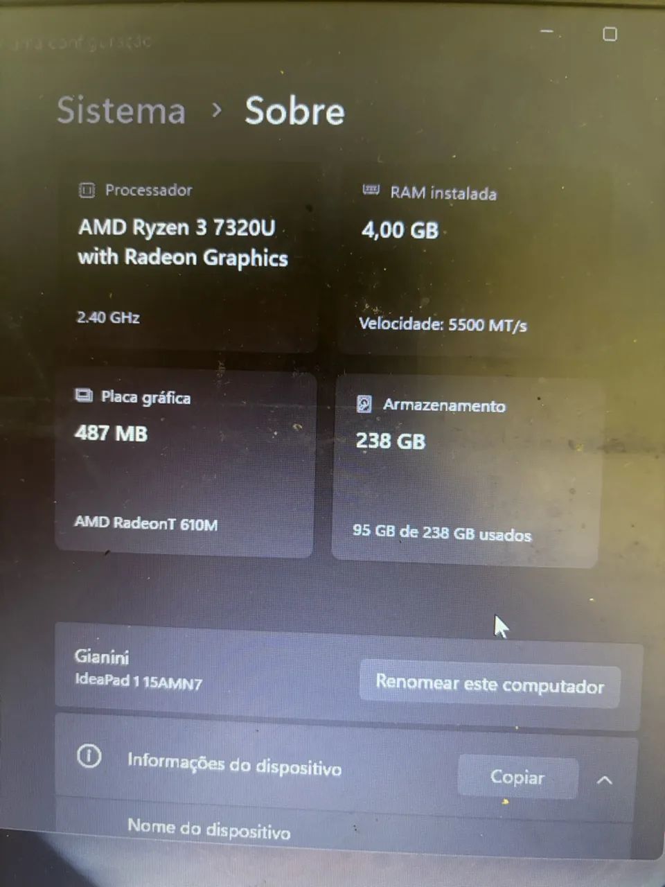 Computador Lenovo - para retirar hoje!!