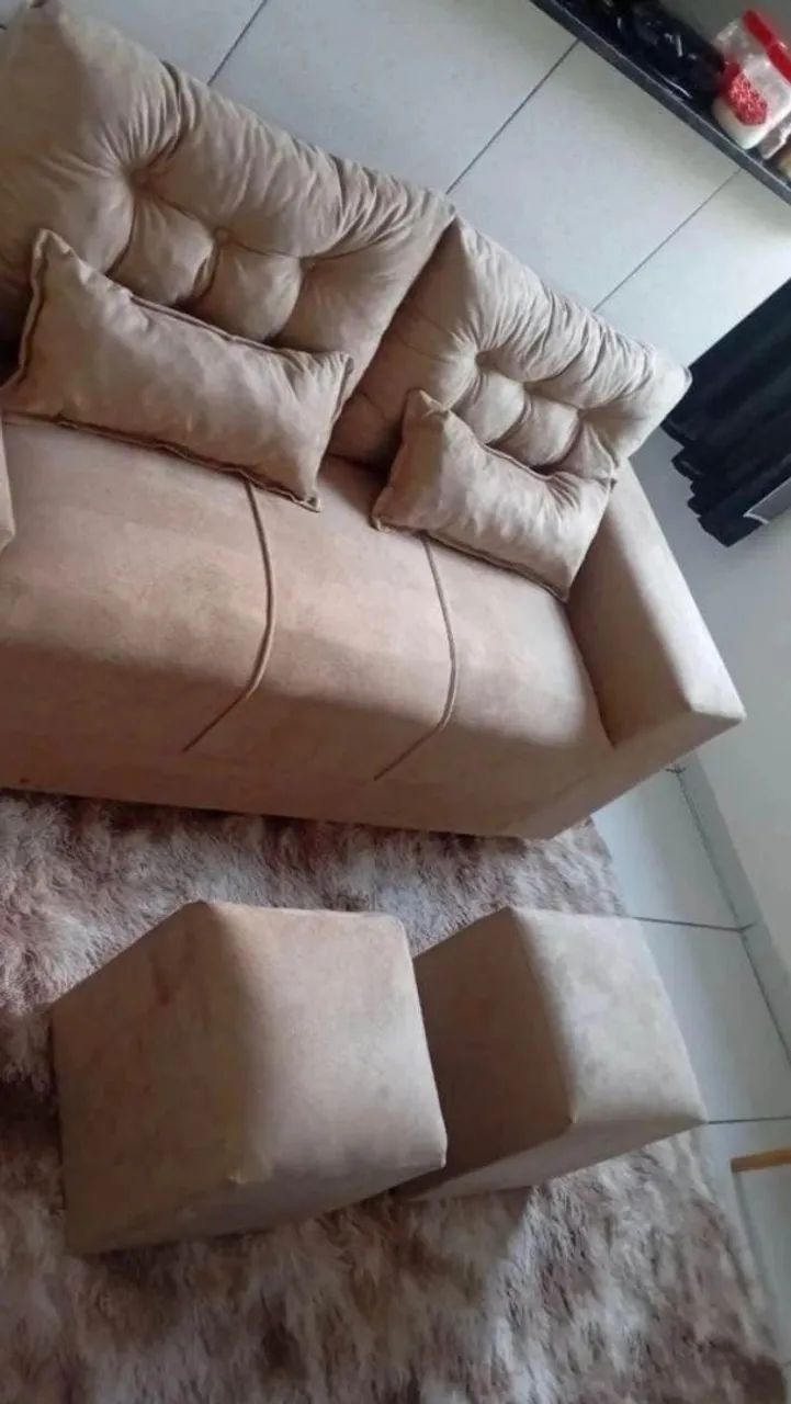 Sofá de 3 lugares com almofadões  - Foto 5