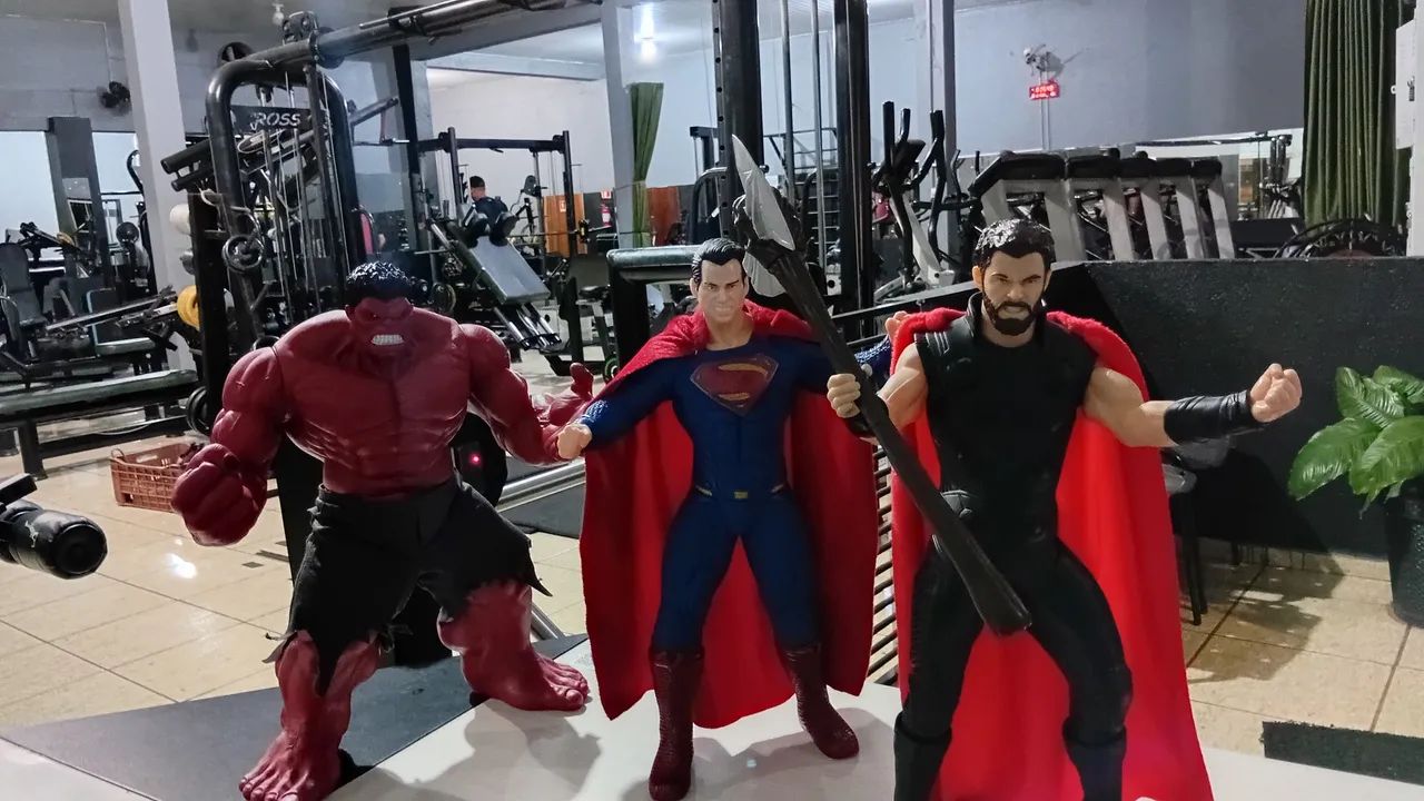 BONECO SUPERMAN MARCA MIMO ORIGINAL 50CM COLECIONAVEL  - Foto 2