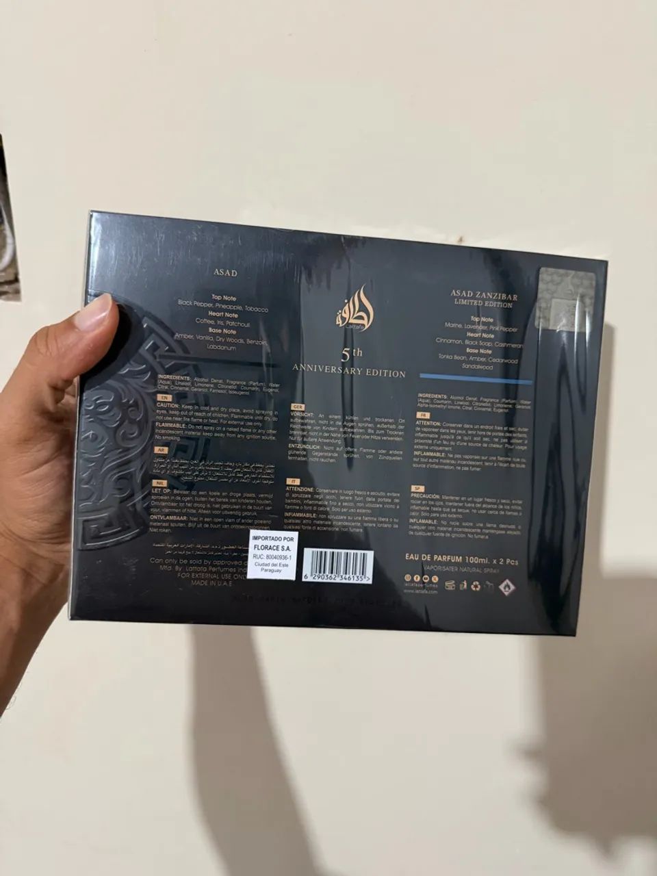 Kit Lattafa Asad 5th Anniversary Edition Original Lacrado 2x100ml - Foto 3