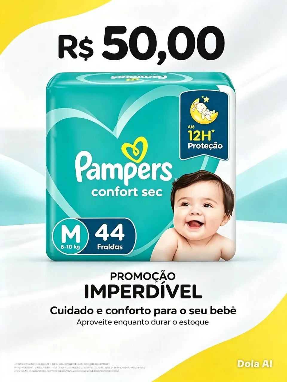 Fraldas descartáveis pampers 