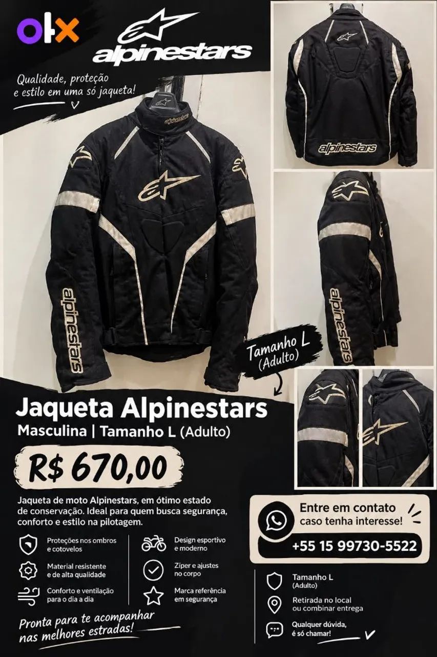 Jaqueta de moto
