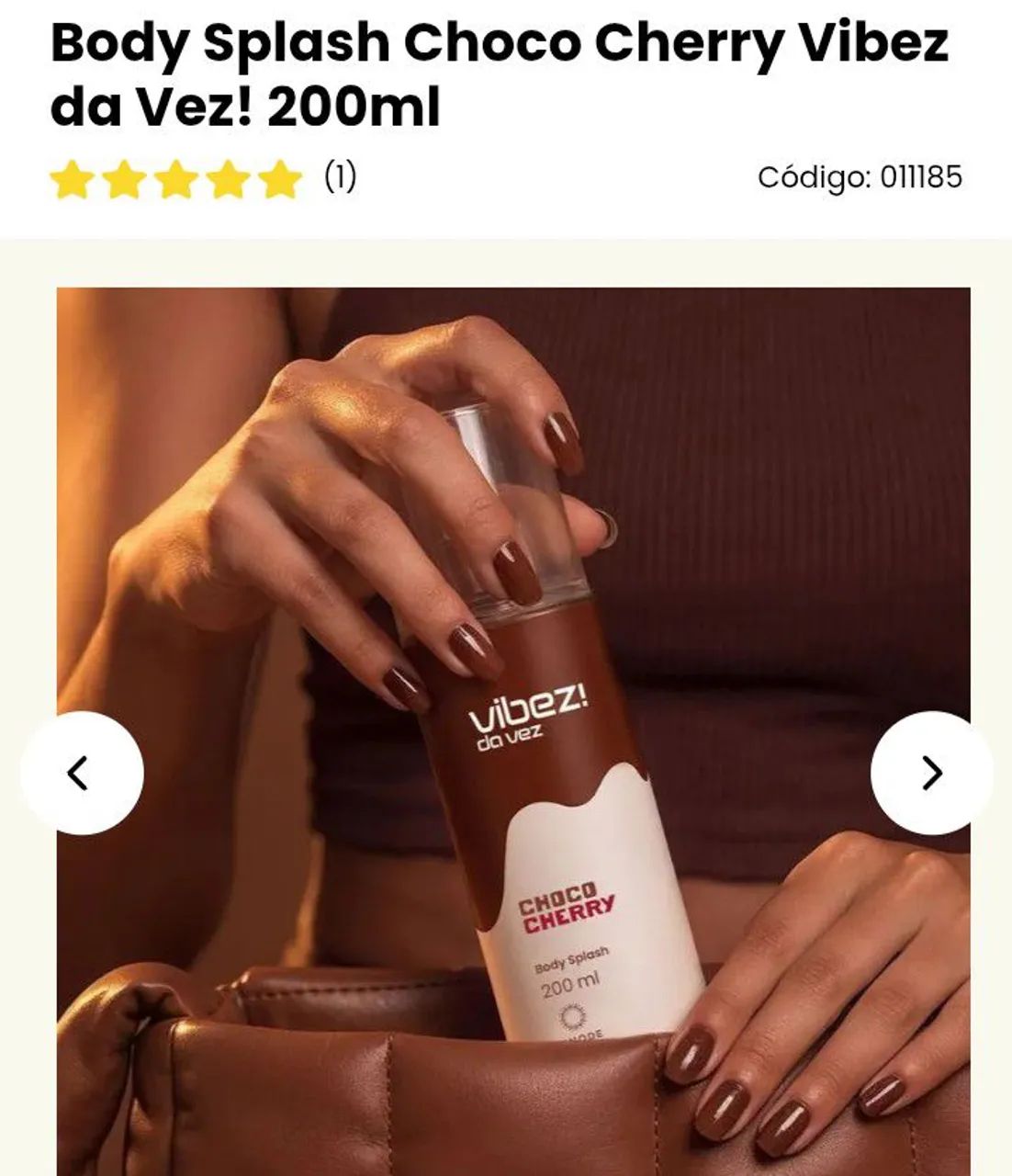 Body Splash chocolate e cereja  - Foto 4