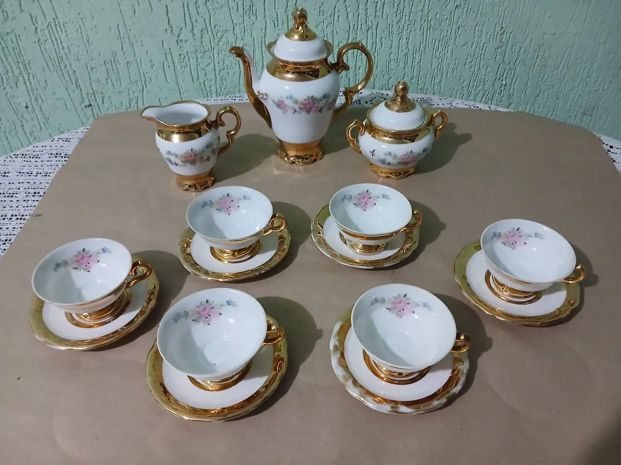 Jogo de café antigo porcelana SCHMIDT  - Foto 2