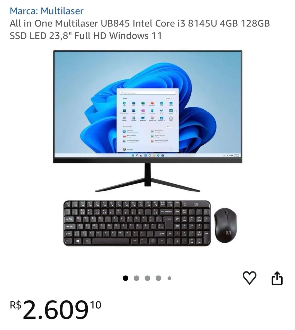 Computador All In One Multilaser  - Foto 3