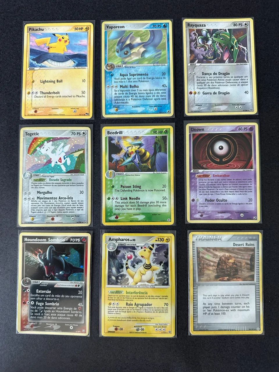 Coleção de cartas Pokémon 