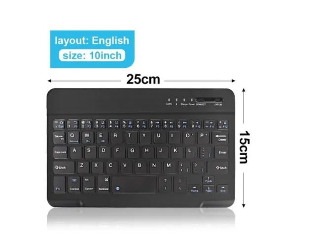 Mini Teclado Slim Bluetooth Celular Pc Tablet e Apple Novo - Foto 2