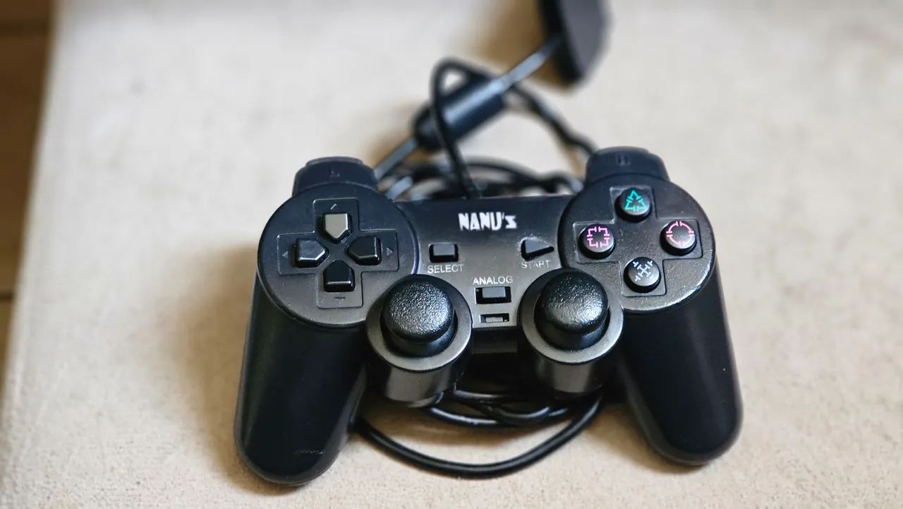 Controle Playstation PS2 Preto 