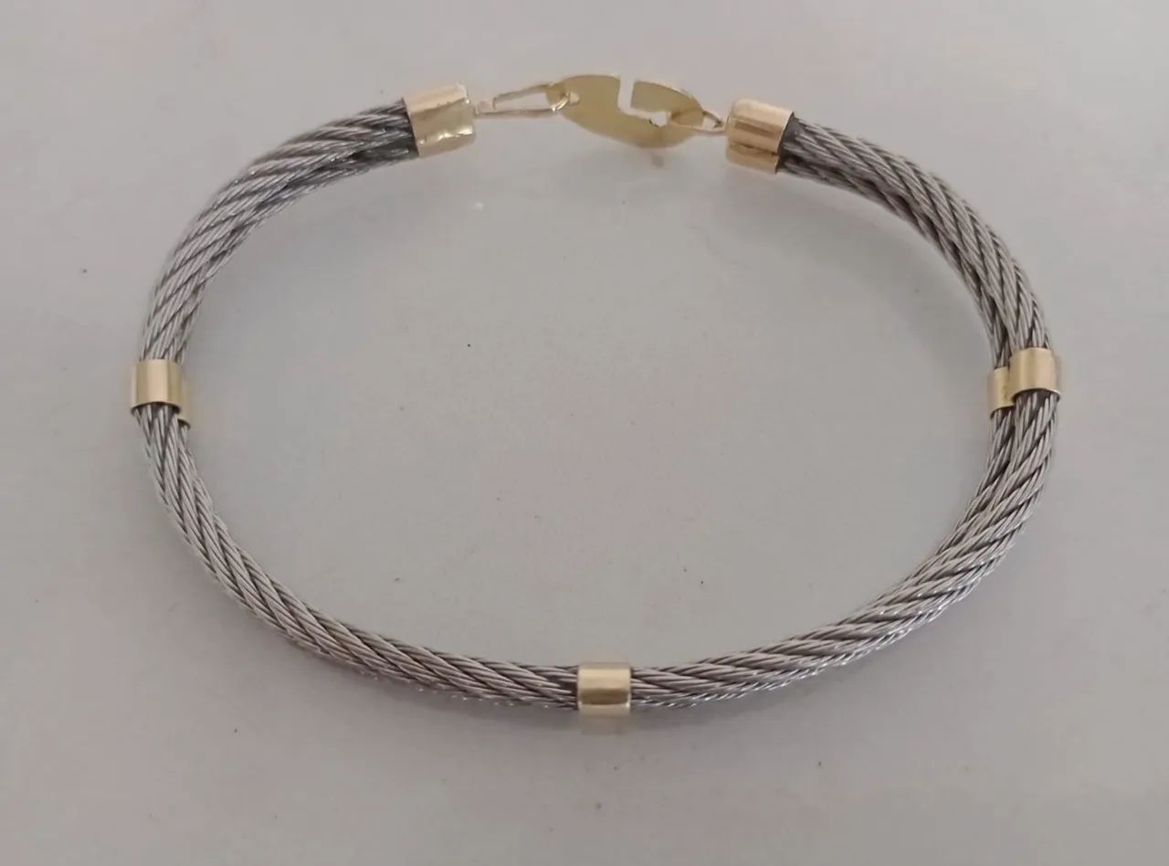 Pulseira de Ouro com cabo Náutico  - Foto 2