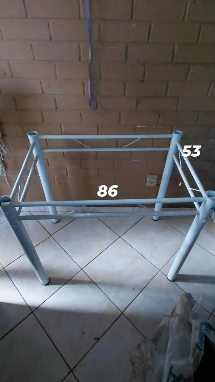 PÉ SUPORTE  DE MESA DE ALUMINIO 