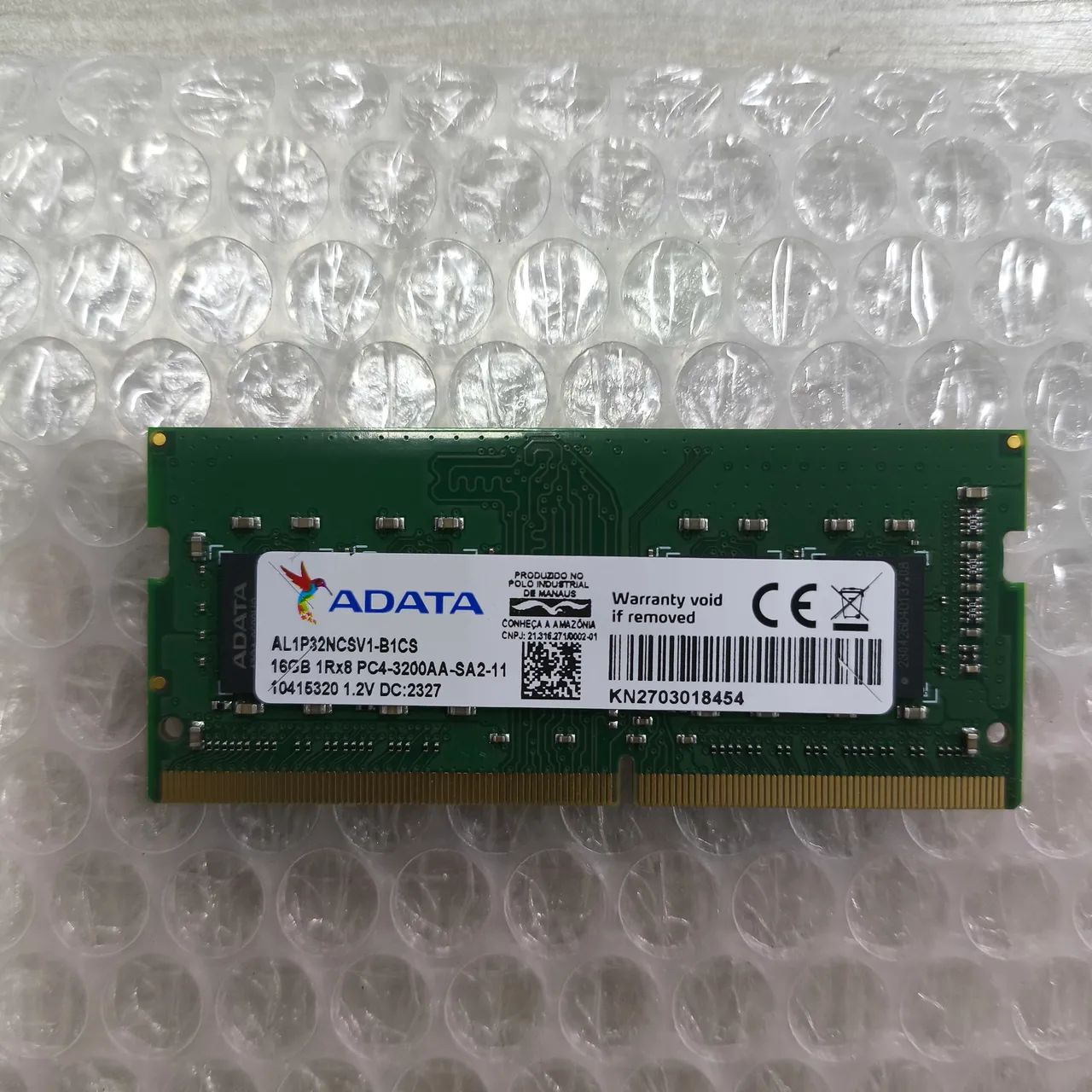 Memória para notebook 16gb 3200 marca ADATA 