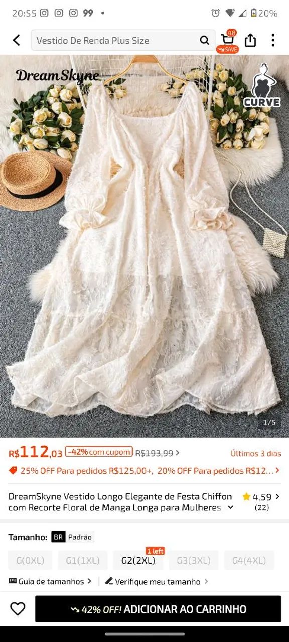 Vestido branco  - Foto 2