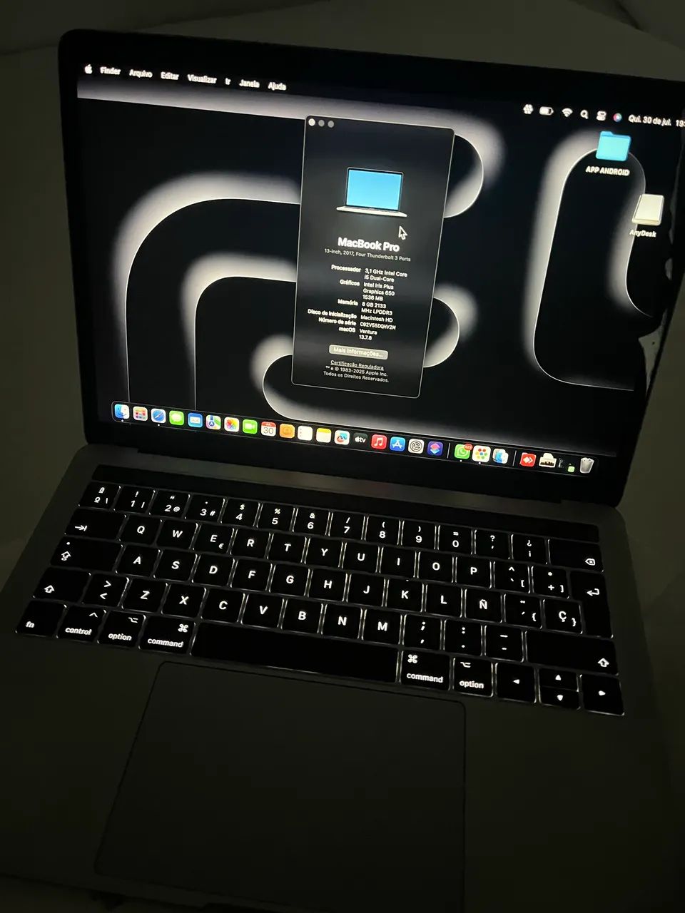 MacBook Pro 2017 Touch Bar 