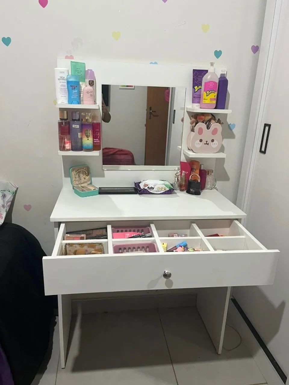 MESA PENTEADEIRA COM ESPELHO MDF NOVO  - Foto 4