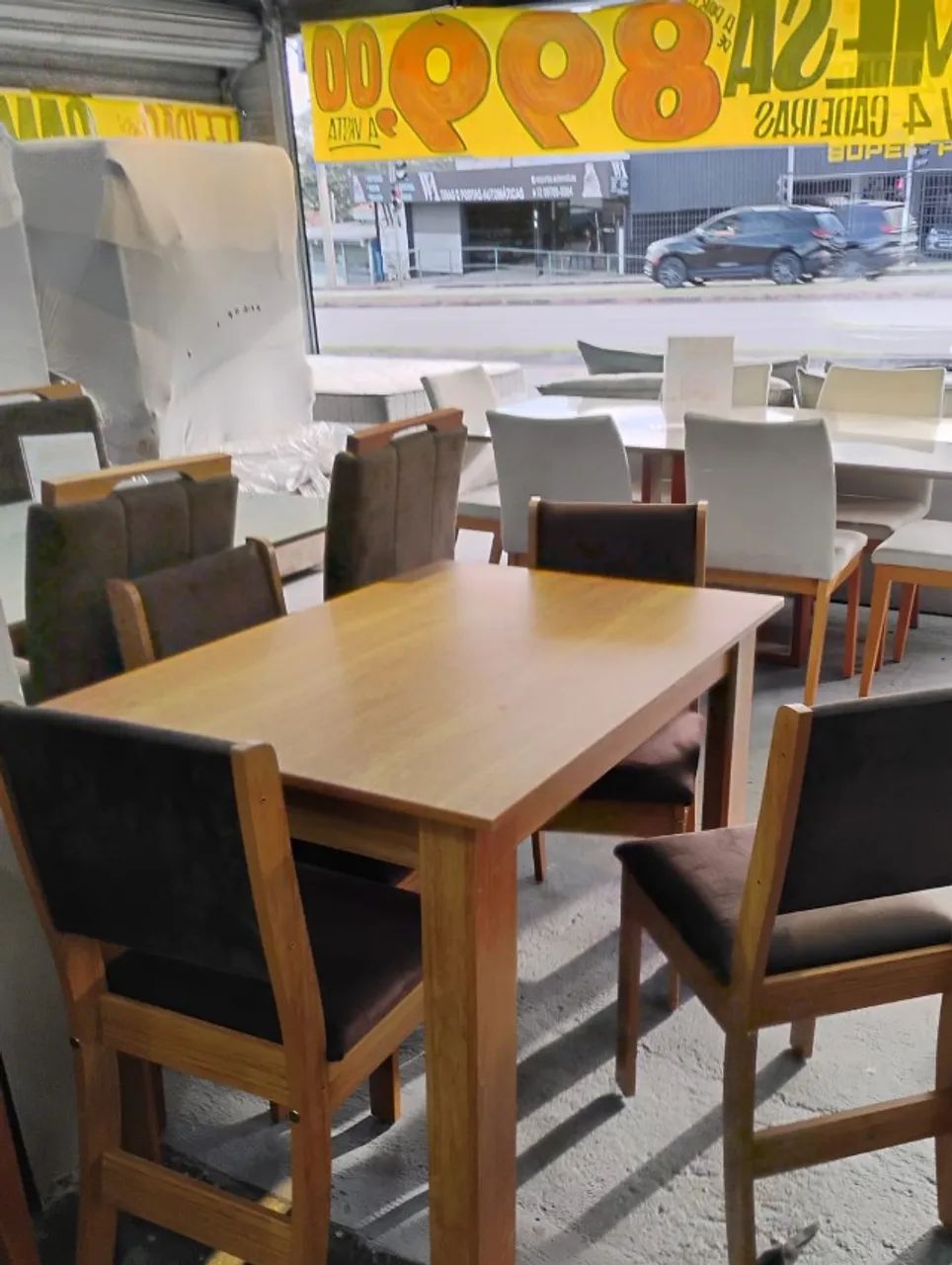 Mesa de jantar mdf 4 pessoas 