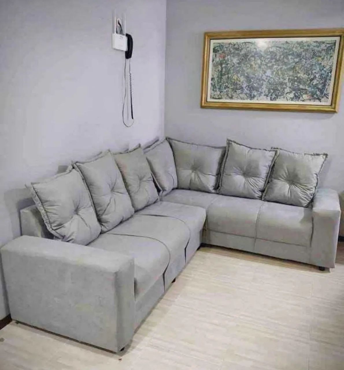 Sofá de canto 6 lugares Almofadão  - Foto 5