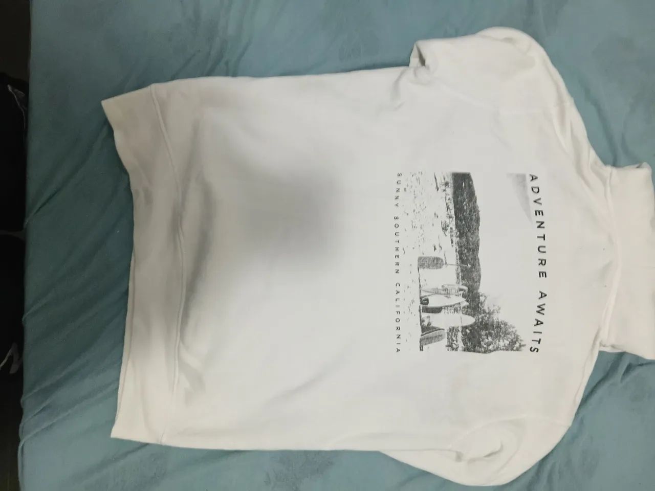 Moletom estampado branco canguru  - Foto 2