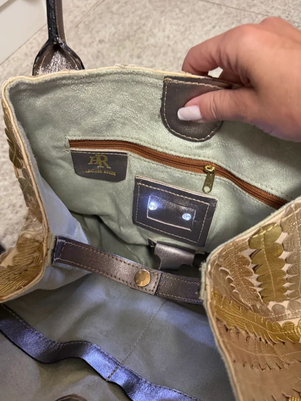 Bolsa HR couro - Foto 4