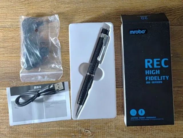 Caneta gravadora de voz mrobo