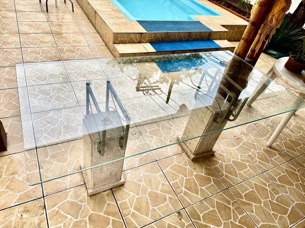 Mesa de 6 lugares (MÁRMORE MACIÇO),  - Foto 5
