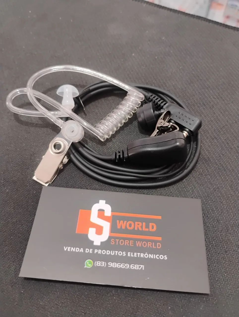 Fone para rádio comunicador 