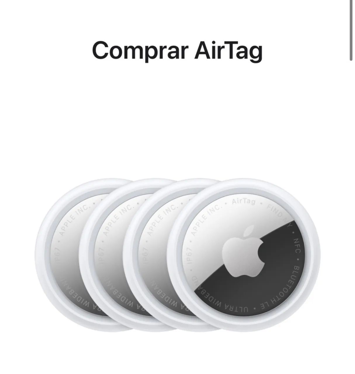 AirTag caixa com 4 unidades 1 GERAÇÃO  - LACRADOS