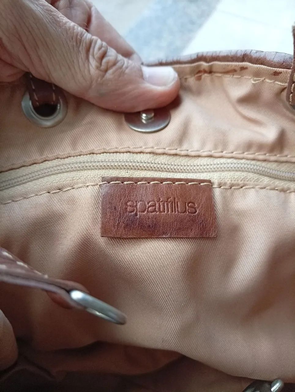 Bolsa de couro da spatifilus 120,00 - Foto 4