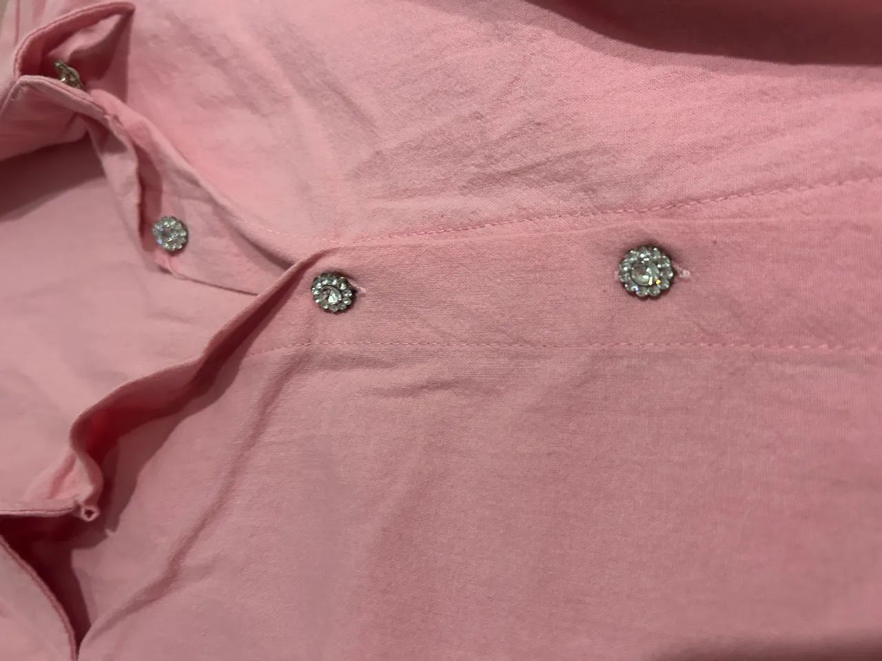 Camisa social rosa -TAM P - Foto 2