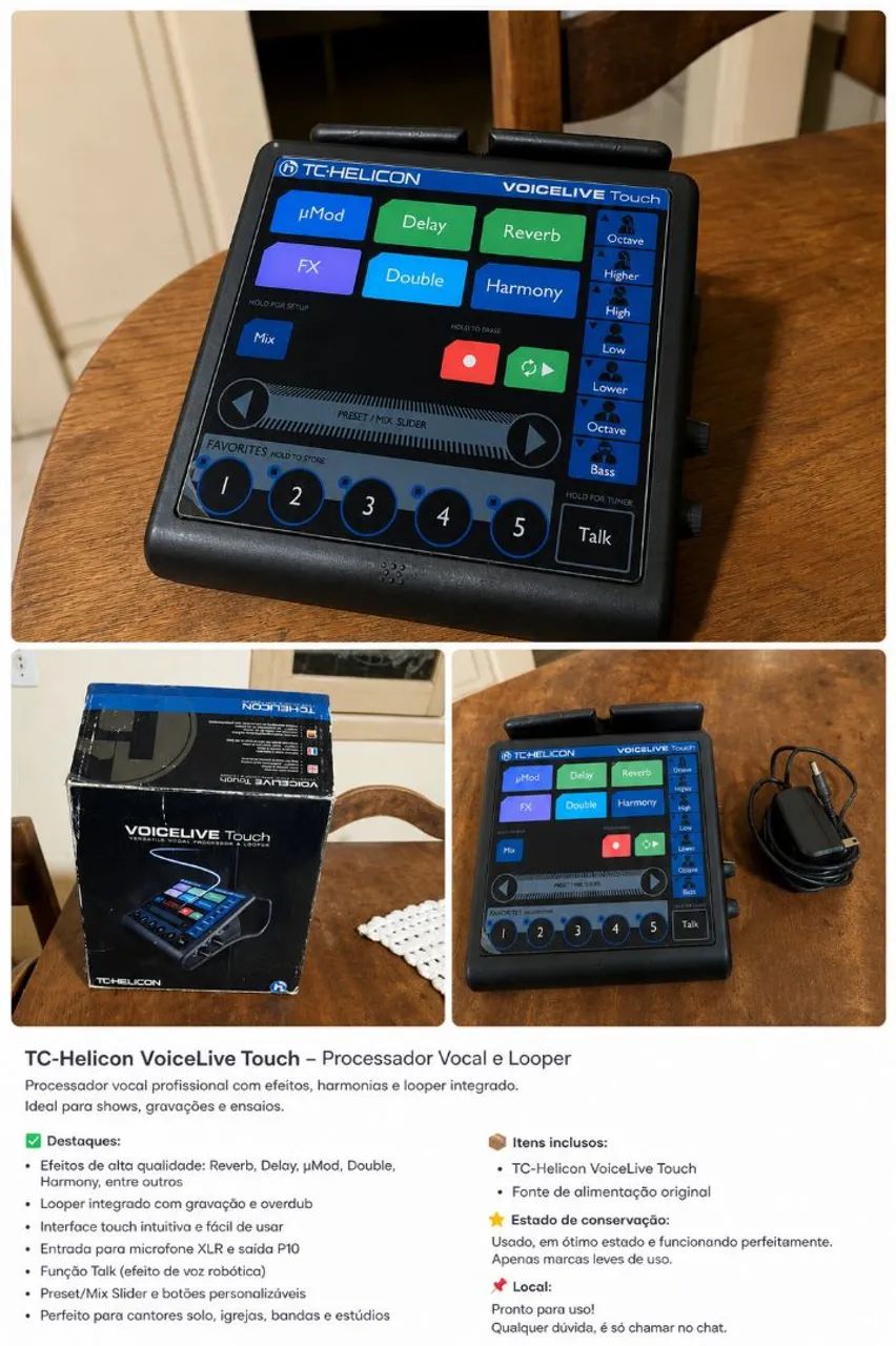 【即購入OK】TC helicon / voicelive touch TC-Helicon VoiceLive Touch - Processador Vocal + Looper (Completo