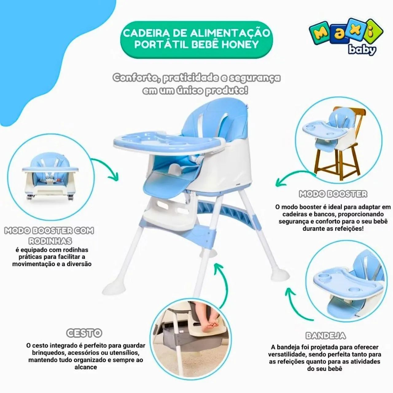 Cadeira alimentação  - Foto 3