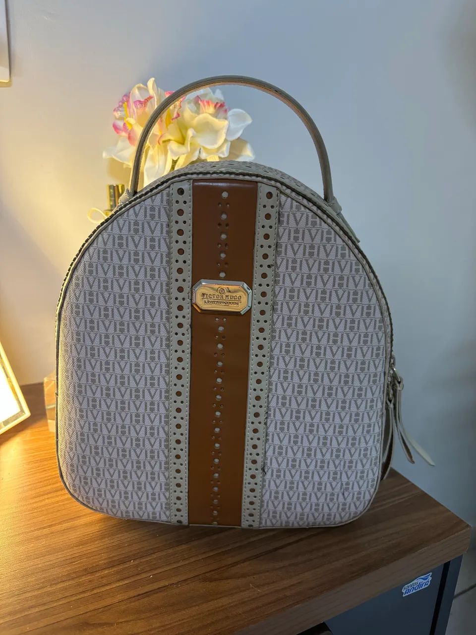 Mochila bege Victor hugo - Foto 3