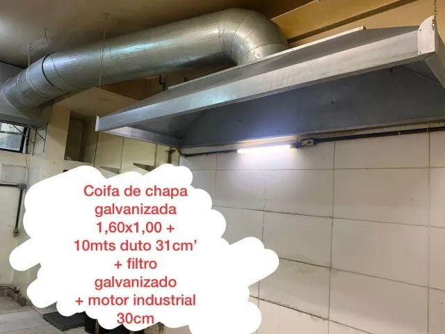 Coifa Industrial em Chapa Galvanizada