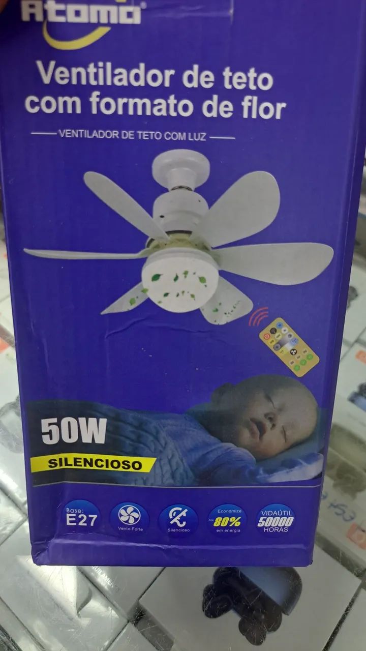 Luminária com ventilador 100 - Foto 2